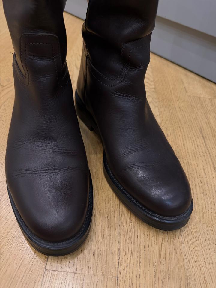 Сапоги Massimo Dutti в шоколадном оттенке