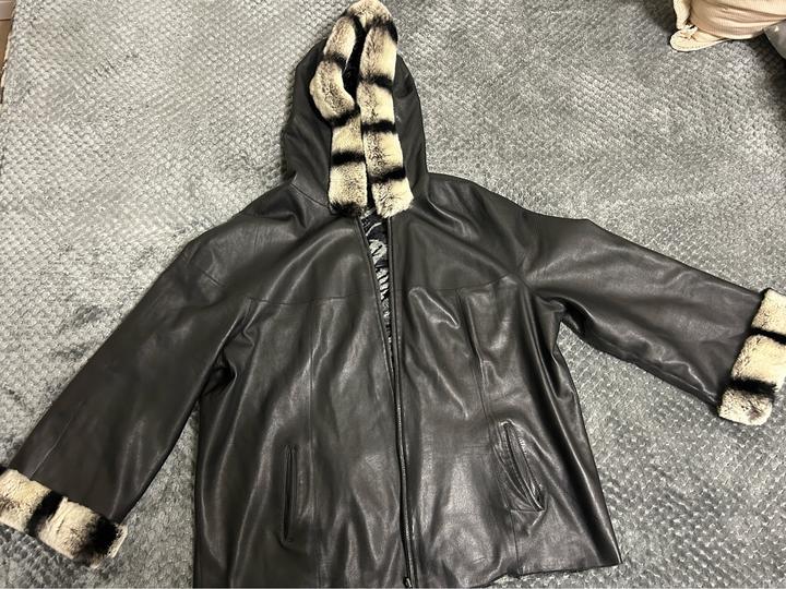 Кожанка с мехом