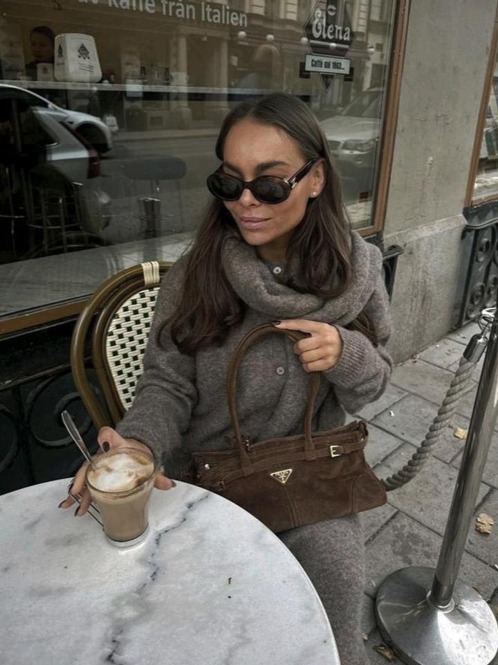 Сумка Prada Bonnie medium suede handbag🍫 натуральная замша