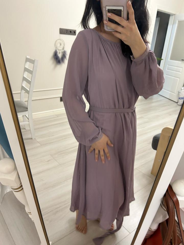 шифоновое платье Lichi (S) в оттенке "Пыльная Лаванда"