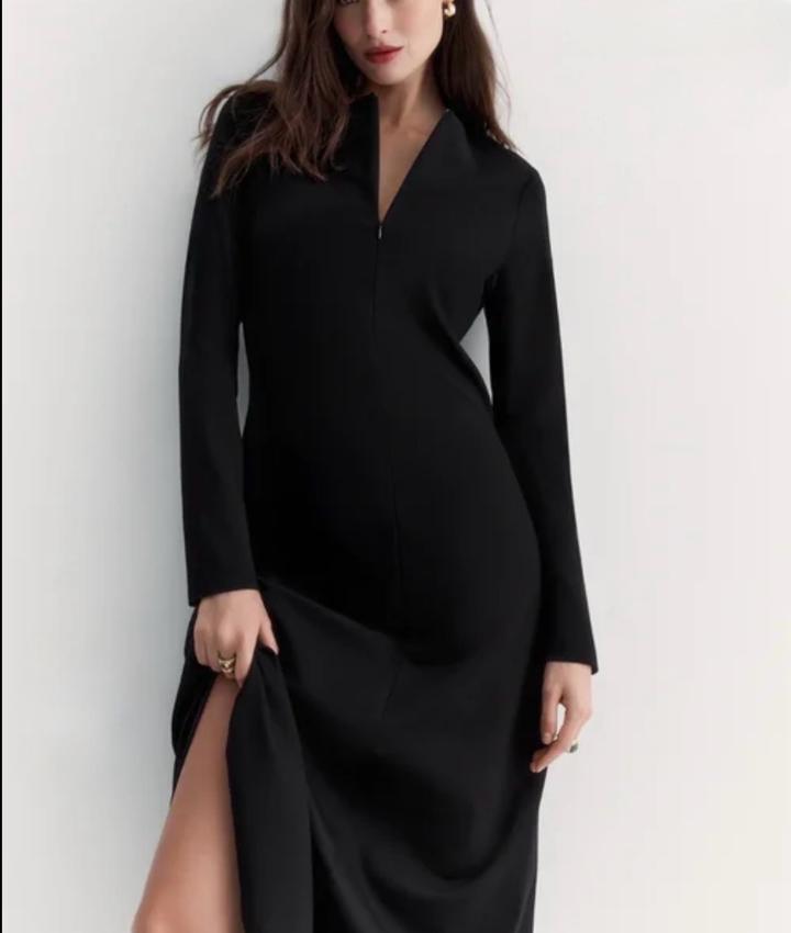 Платье в рубчик А- силуэт m/l