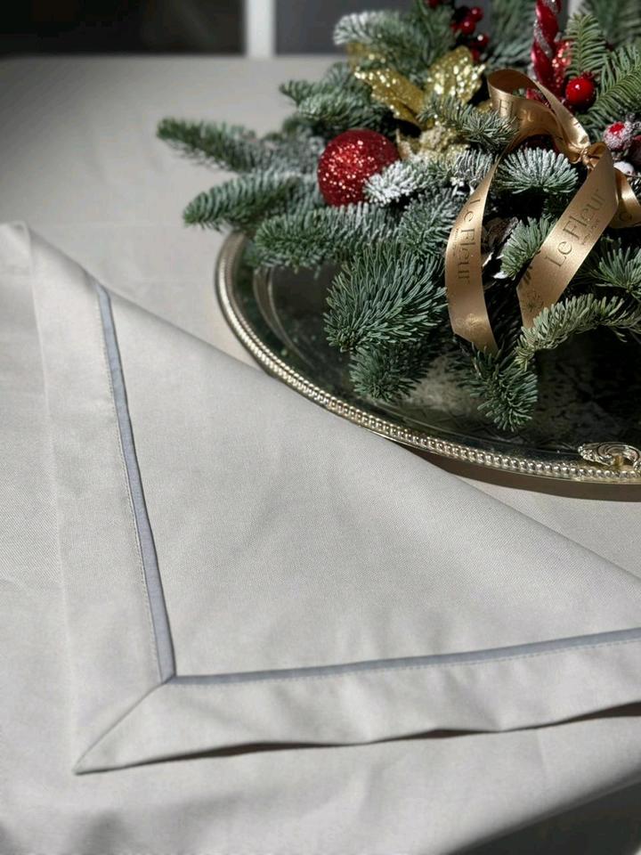 Скатерть серая размер 200/140