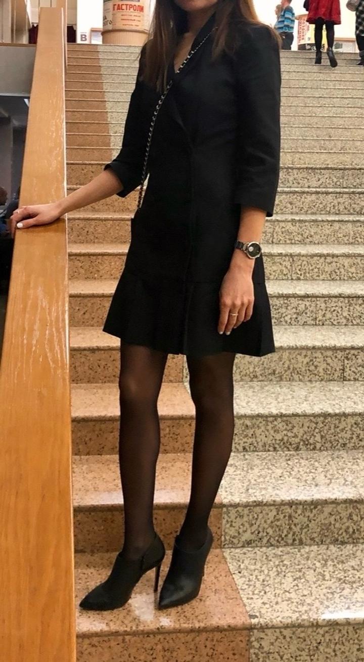 Черное платье-пиджак, Zara