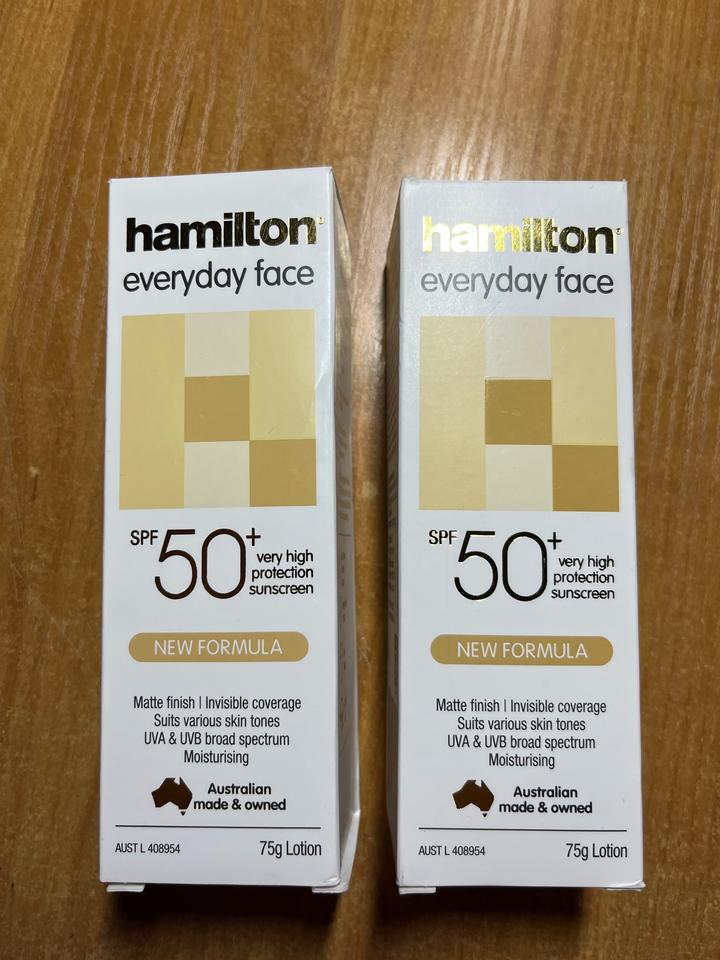 Солнцезащитный SPF крем для лица Hamilton 50 ml