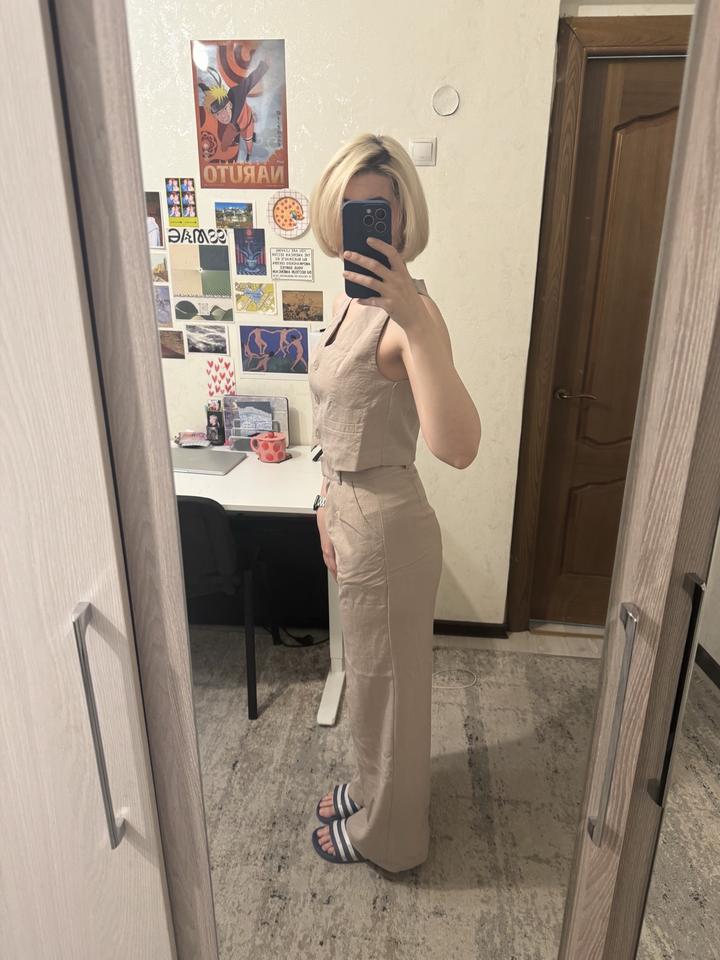 Льняной костюм двойка