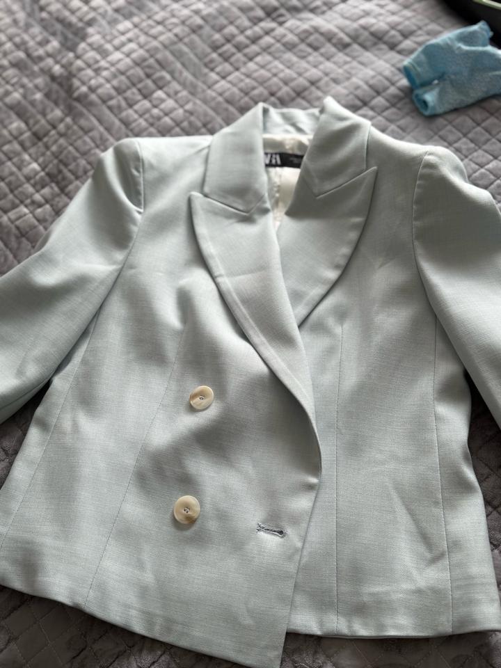 Нежный мятный пиджак ZARA 💚