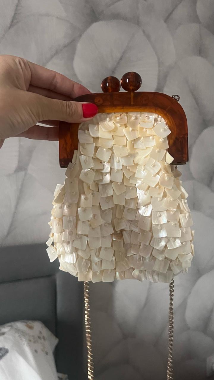 Сумочка летняя ракушки камни