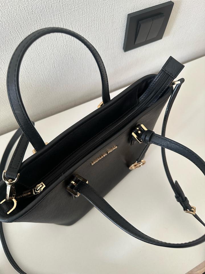 Сумка тоут Michael Kors натуральная кожа черный