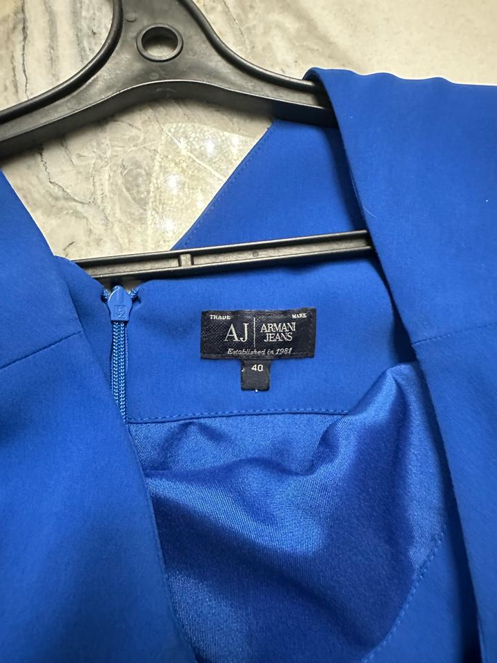 Armani Jeans вечернее синие платье