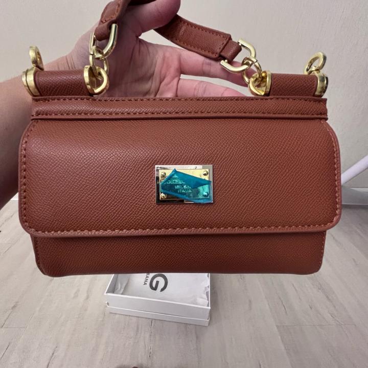 Стильная сумка Dolce & Gabbana коричневая