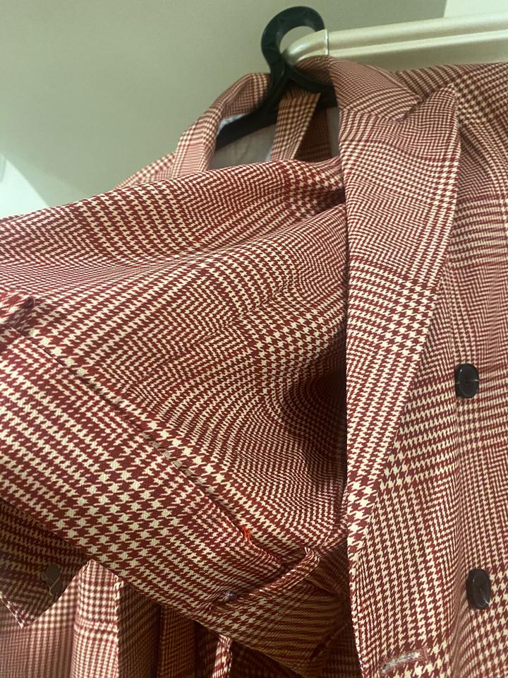 Костюм клетка брючный