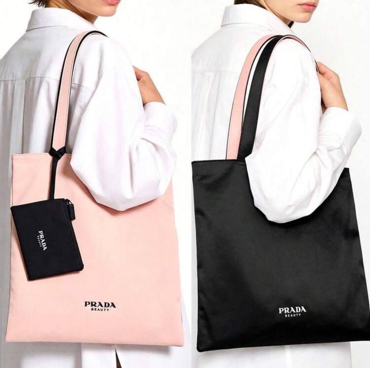 Шопер двусторонний и кошелек Prada Beauty