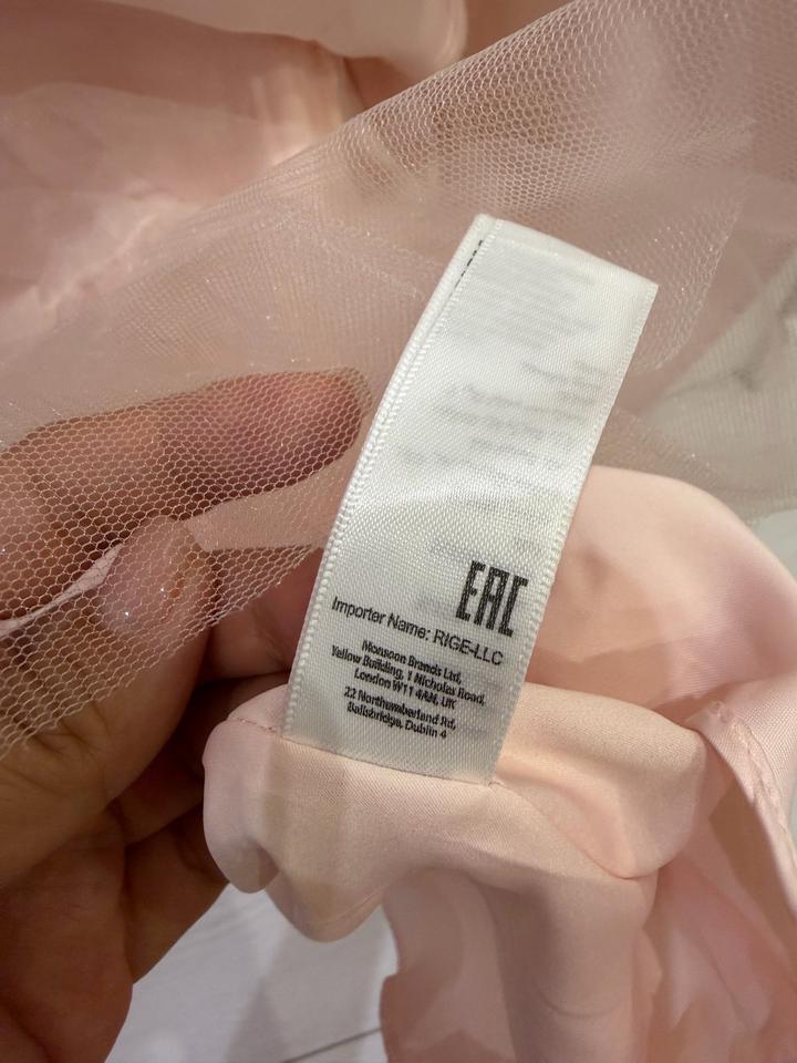 Розовое кружевное платье Лола Monsoon на девочку