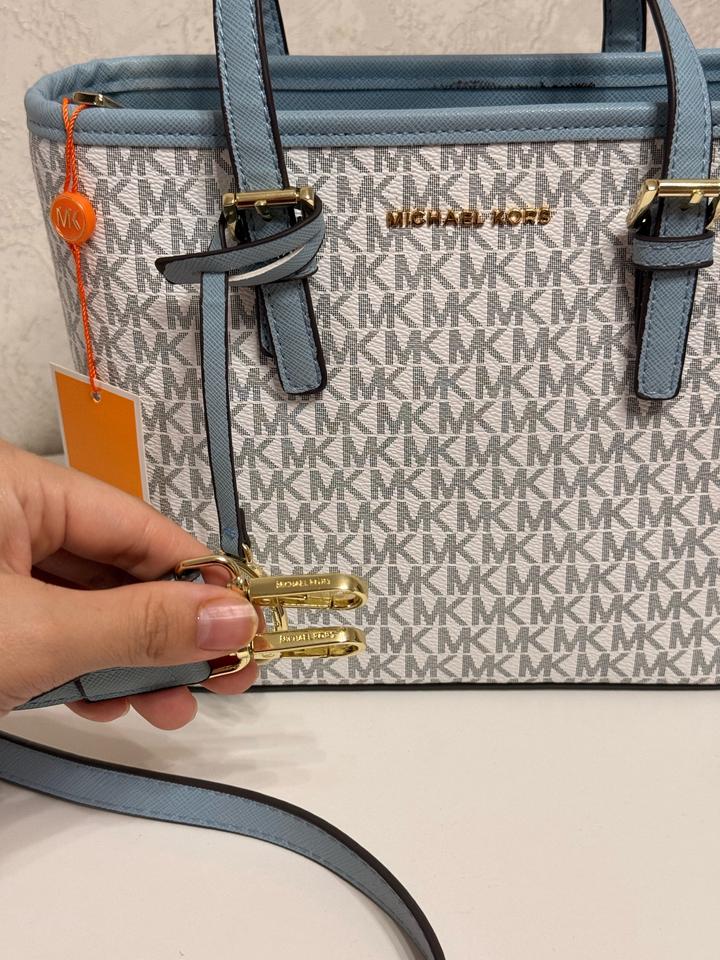 Голубая сумка Michael Kors