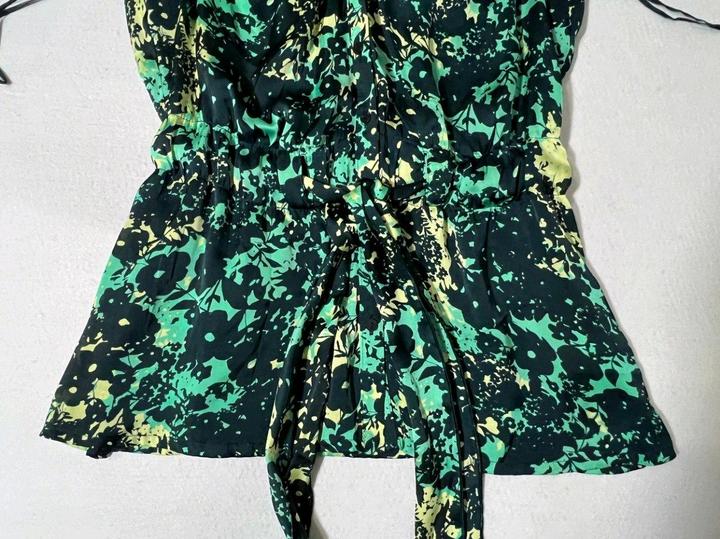 Винтажный топ блуза M (46 размер) летний без рукавов