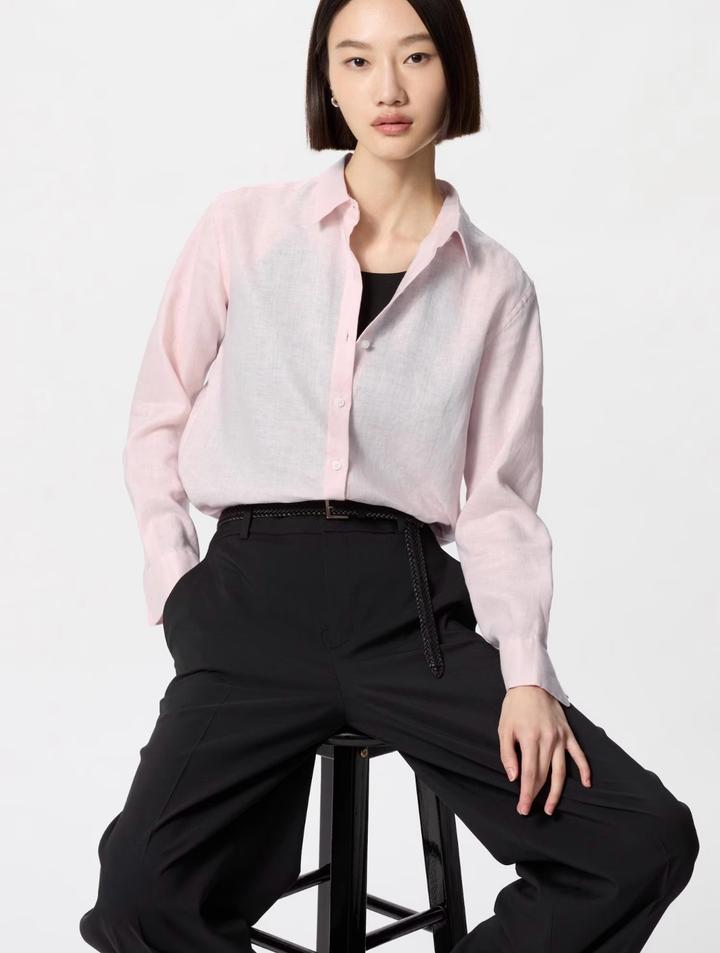 рубашка Uniqlo лён