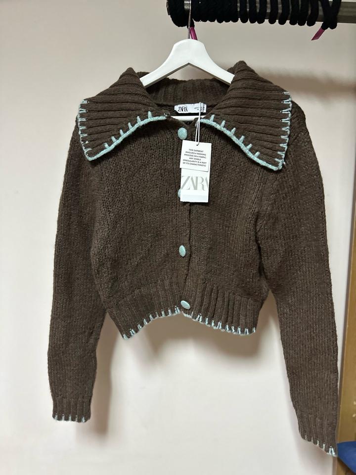 Кардиган Zara с акцентным воротником