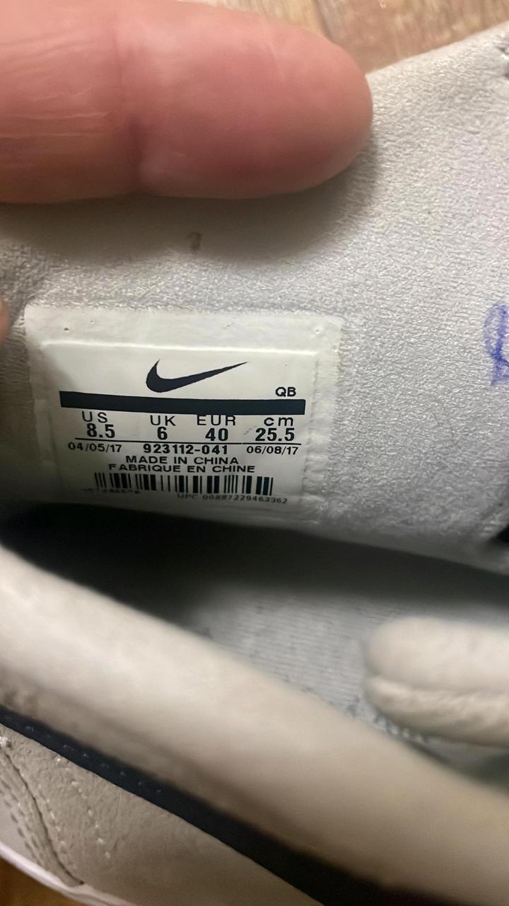 Nike Bruin High SB 'Pure Platinum Obsidian'Favorite