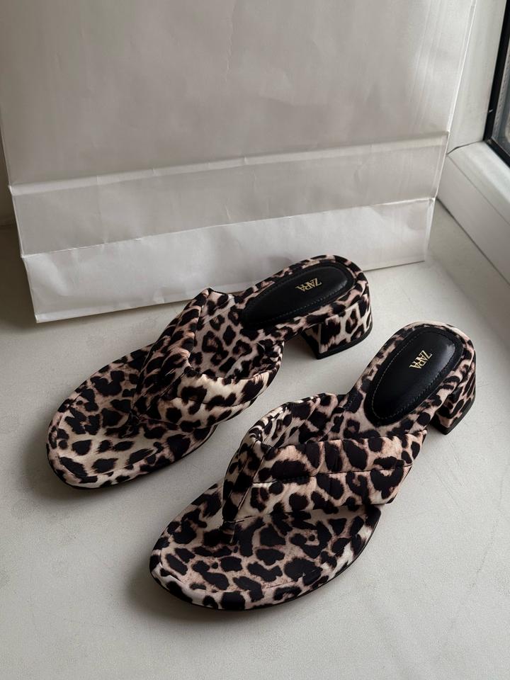 Мюли Zara леопардовые 39