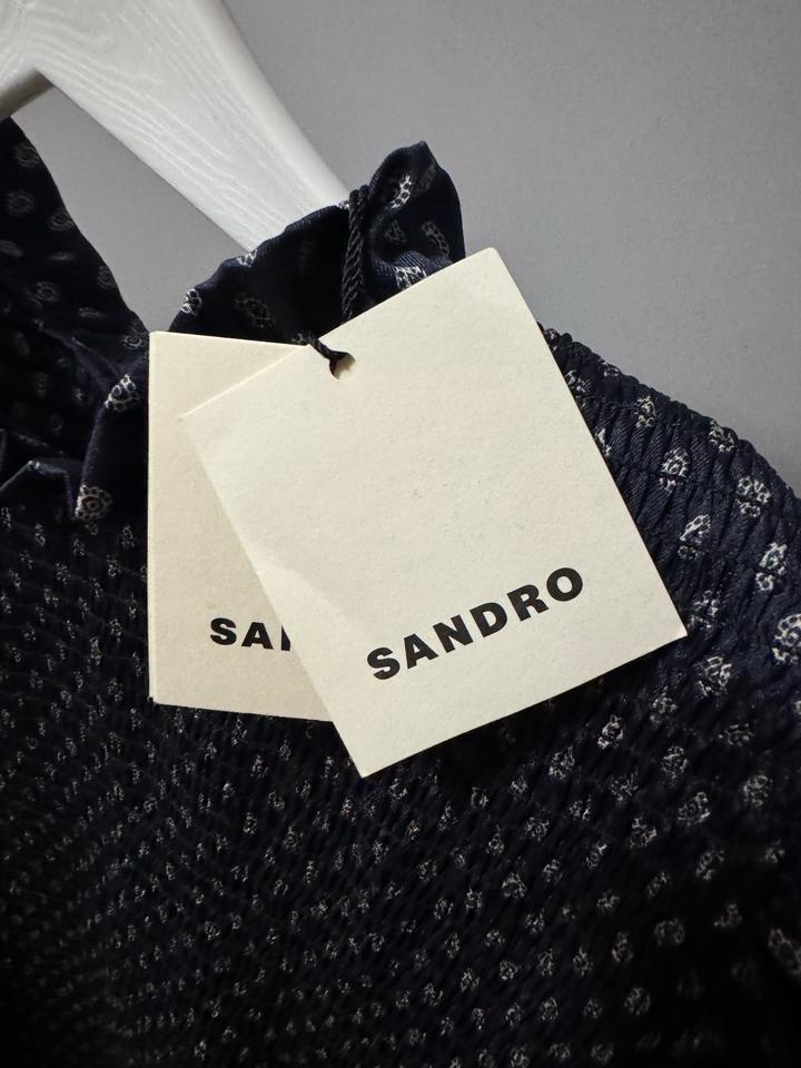 Sandro Short polka-dot dress
