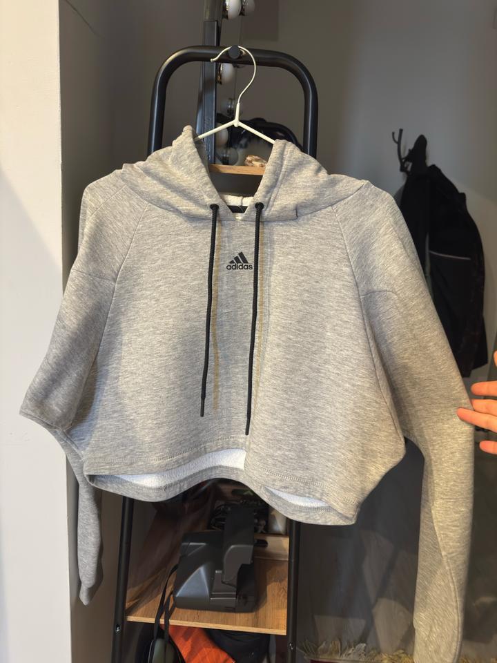 Худи толстовка Adidas худи кроп