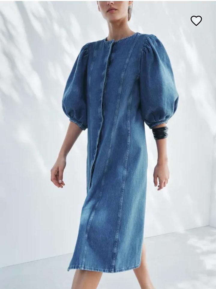 Джинсовое платье