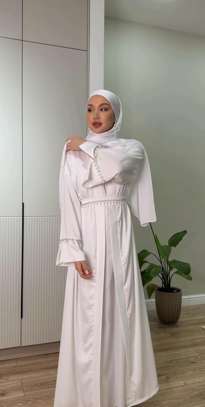 Платье с абайкой на никах и платок