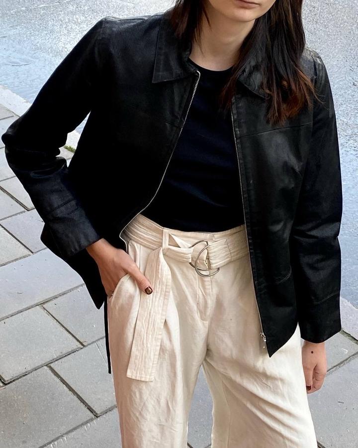 Винтажная замшевая куртка