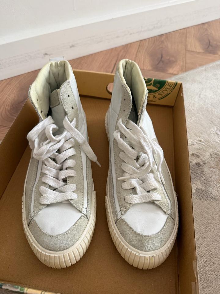 Кожаные кеды Mango