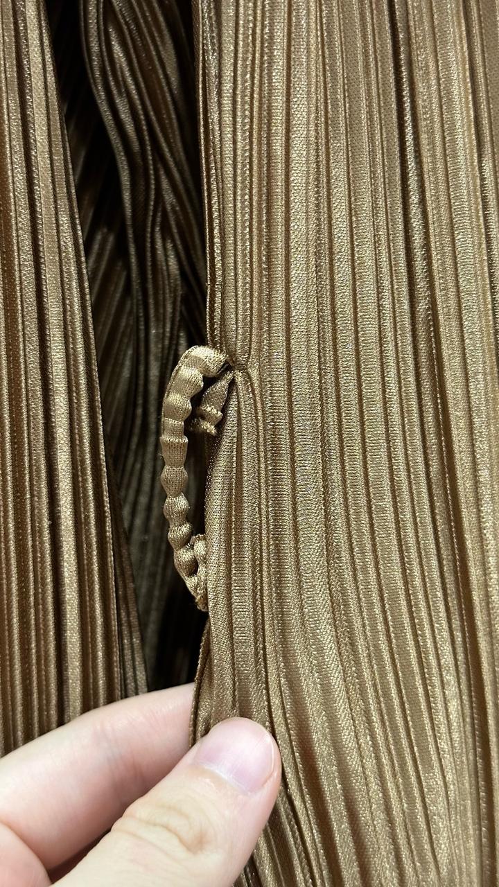 Платье плиссе в шоколадном оттенке 🤎