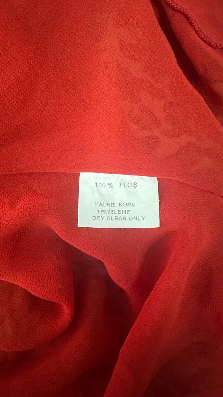 Винтажный шифоновый топ в эстетике 90-х