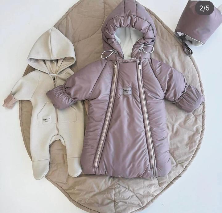 Комбинезон конверт шапка поддева Berem brand 0-3