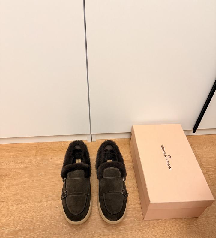 Зимние лоферы Giovanni Fabiani