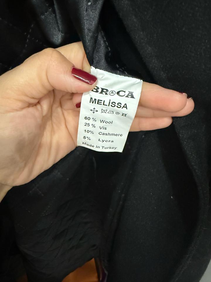 Черные зимнее пальто