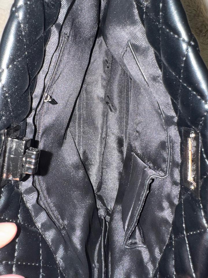 Удобная черная сумка шоппер