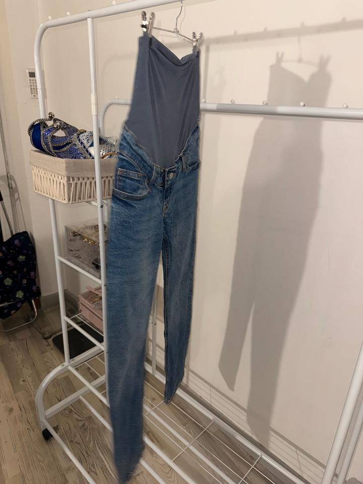 Джинсы для беременных H&M MAMA (размер 36 / S / EUR 36) почти новые!
