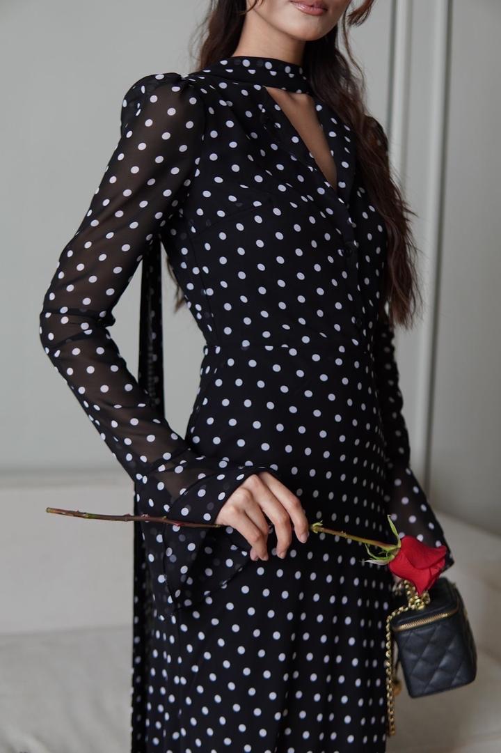 Черное платье шифоновое новое