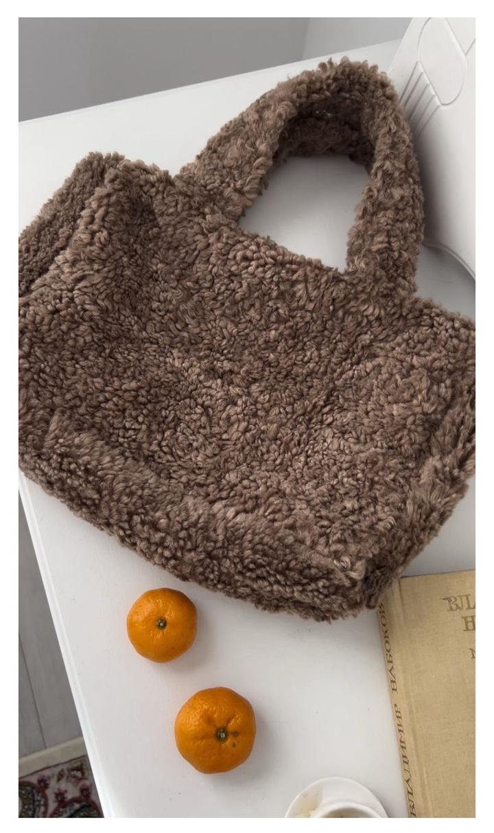 Сумка “Teddy” натуральная шерсть