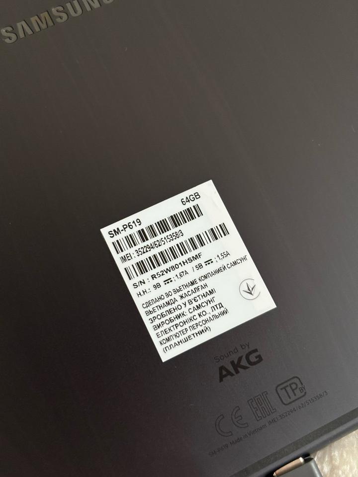 Планшет Samsung tab s6