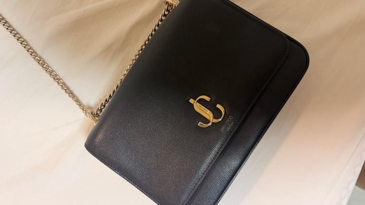Jimmy Choo Varenne Grainy Leather Shoulder Bag