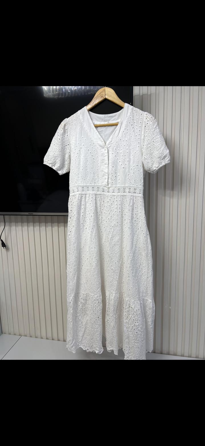 Белое платье хлопок