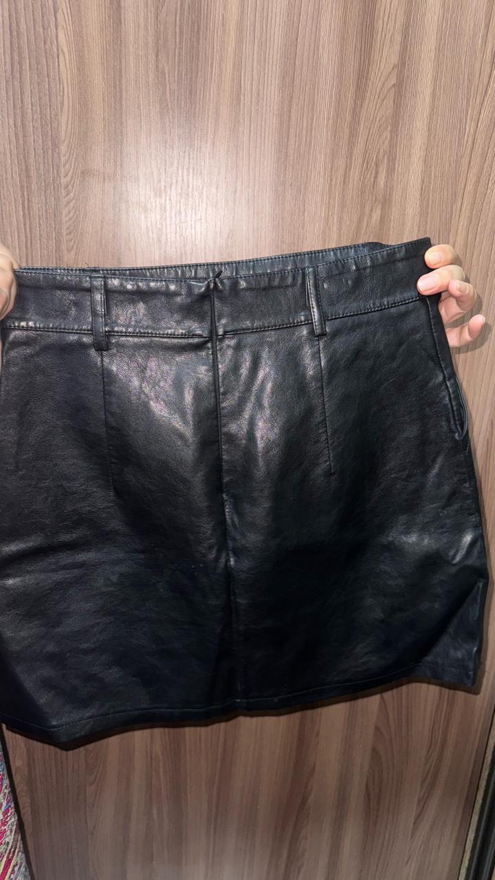 Кожанная юбка размера М