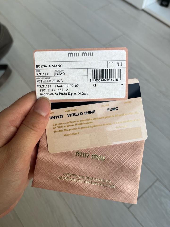 Miu Miu Vitello Shine оригинал