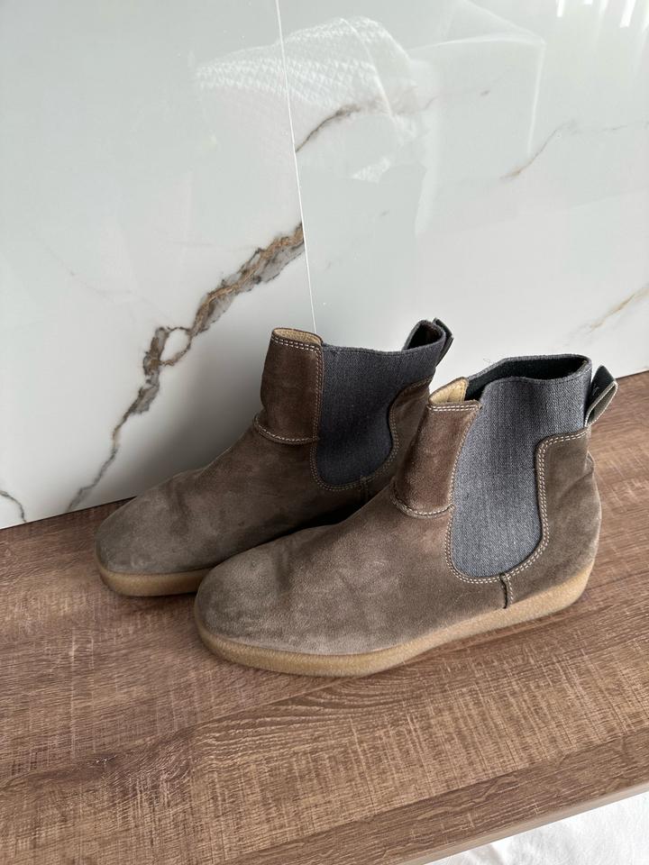 Замшевые челси- ботинки