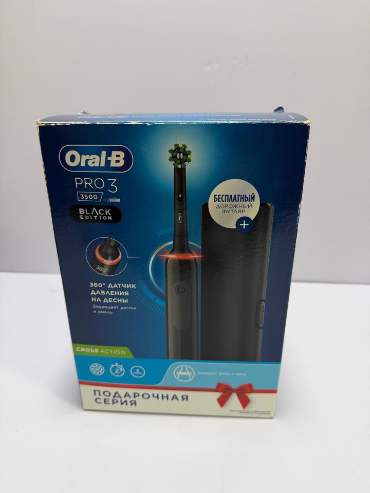 Электрическая зубная щётка Oral‑B Pro 3 3500 Black, новая