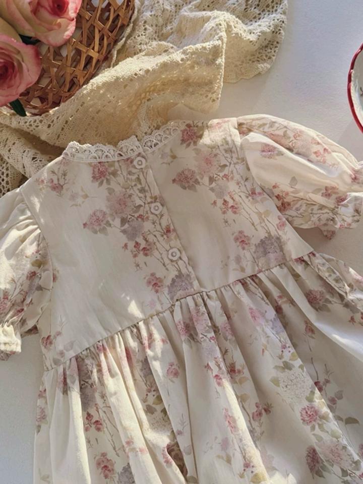 Платье для девочки с цветочным принтом