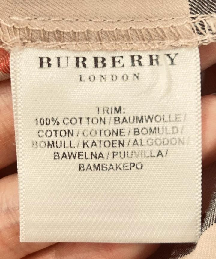 Burberry бежевое платье в клетку
