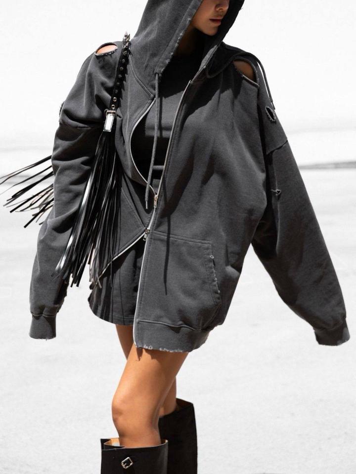 Худи в цвете графит Papermoon