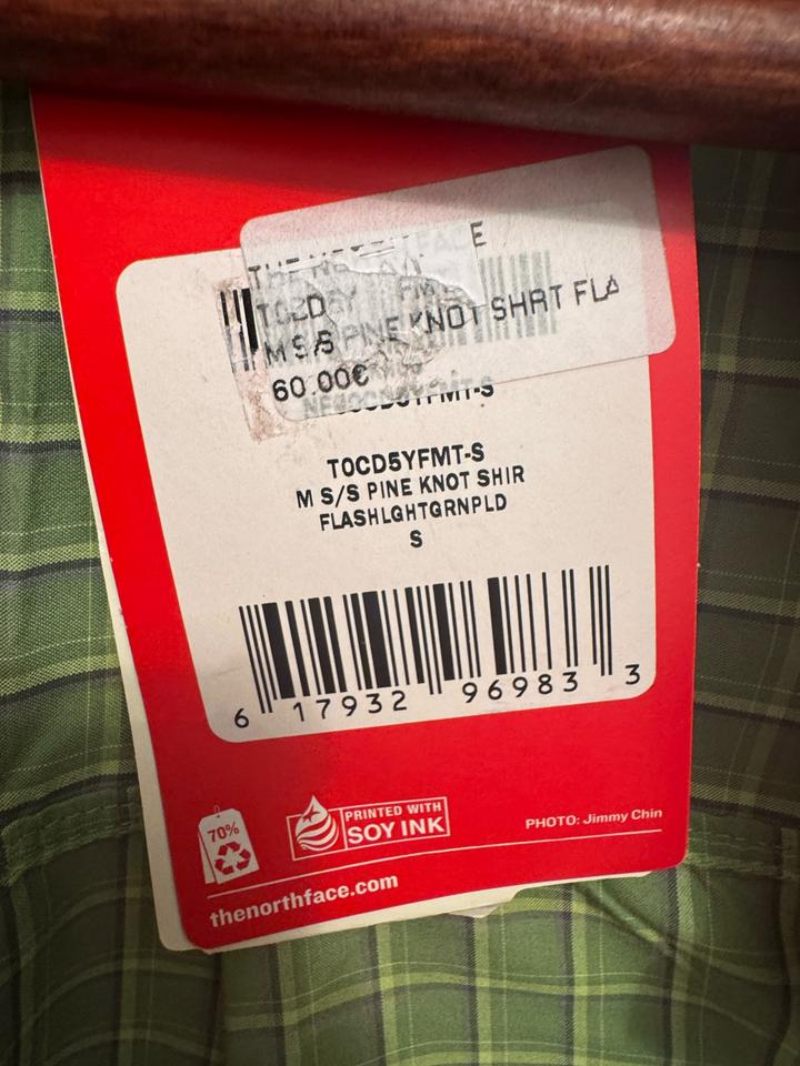 The north face рубашка s