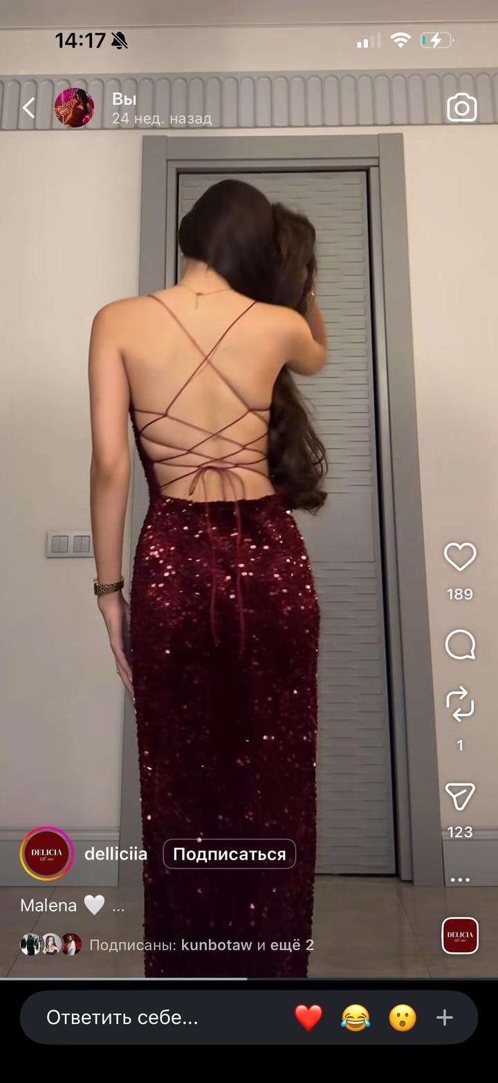 Бордовое платье блестящее